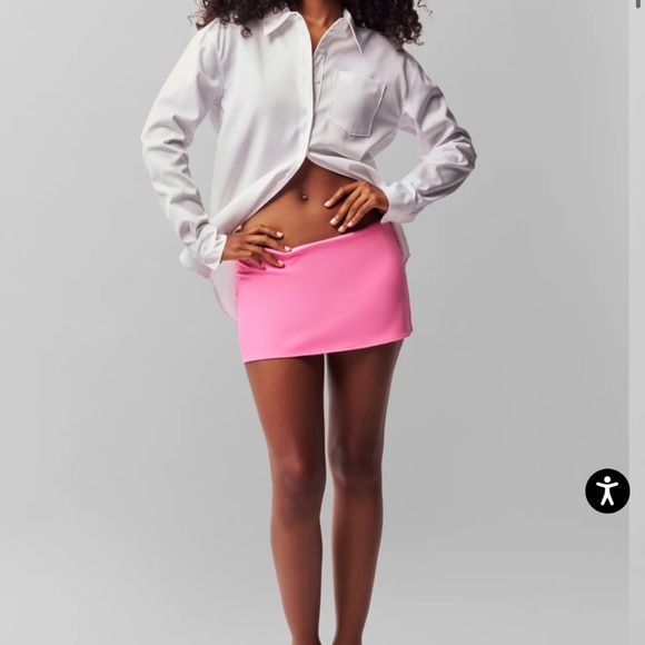 GUZIO Micro Mini Skirt  - Pink - Picture 2 of 6